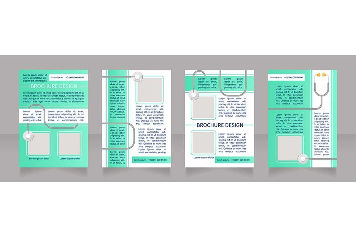 Regular checkup brochure design bundle