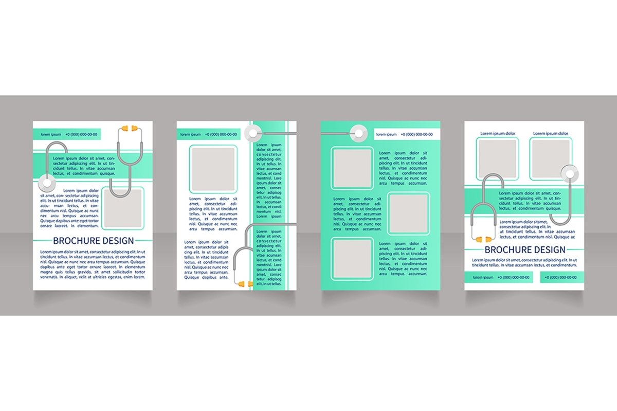 Regular checkup brochure design bundle