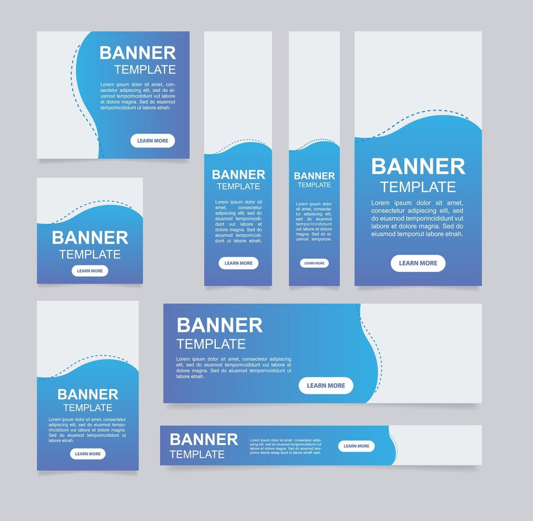 Regular vaccination promotional web banner design template
