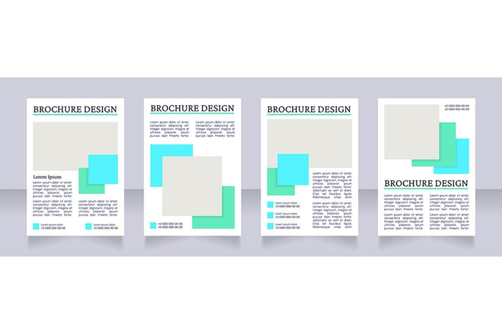 Representing blank brochure design bundle
