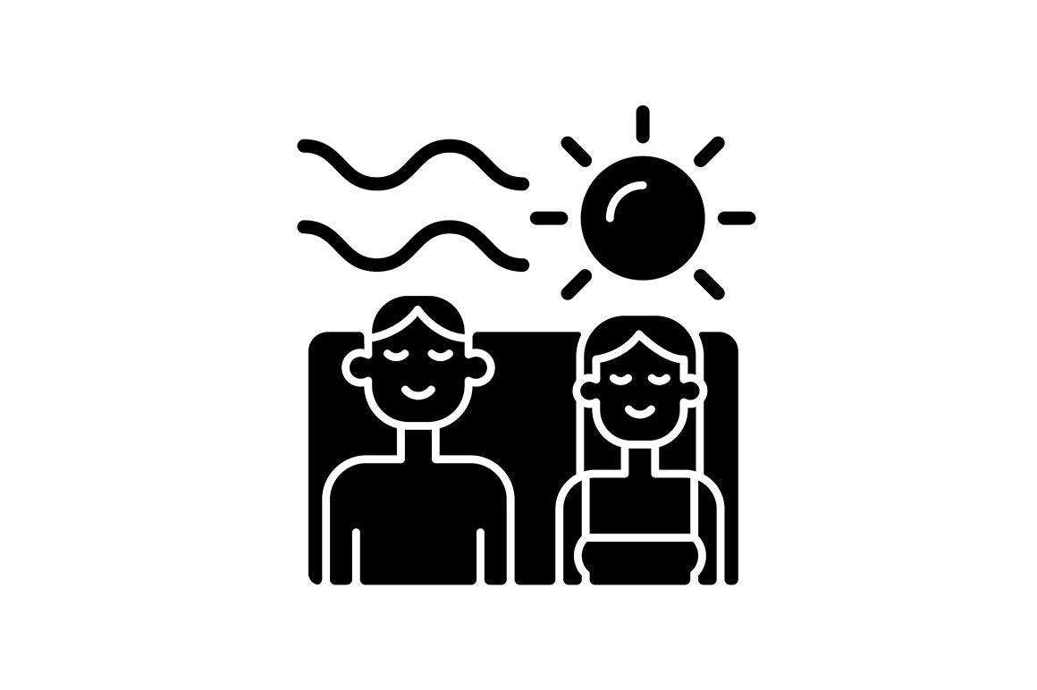 Romance black glyph icons set on white space