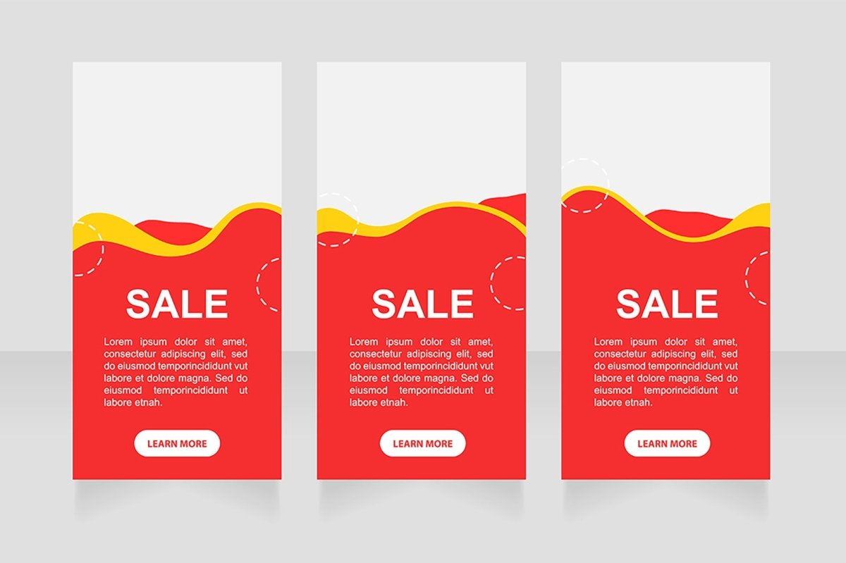 Sale web banner design template bundle