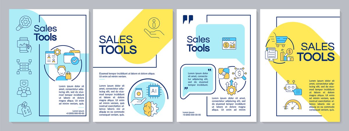 Sales tools brochure template set