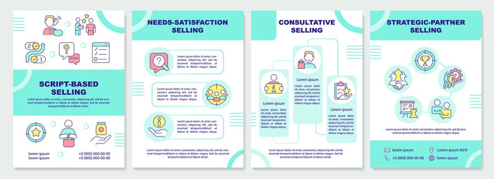 Sales tools brochure template set