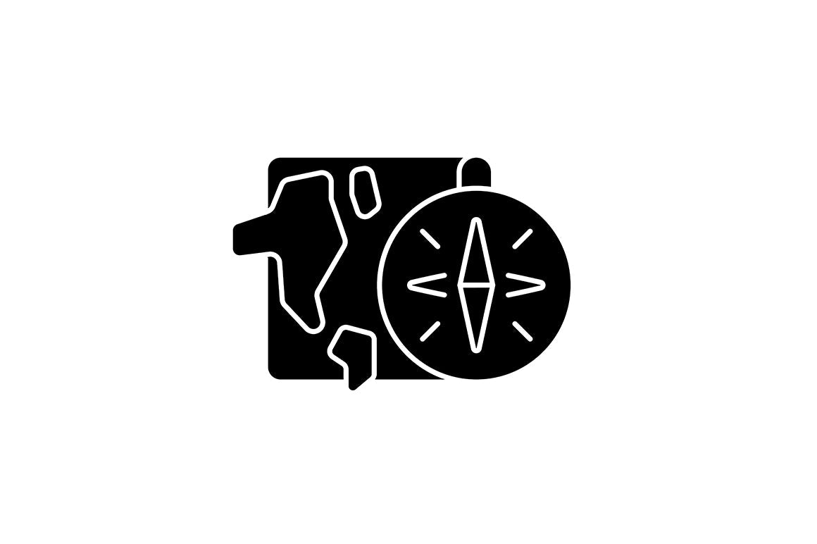 School subjects black glyph icons set on white space