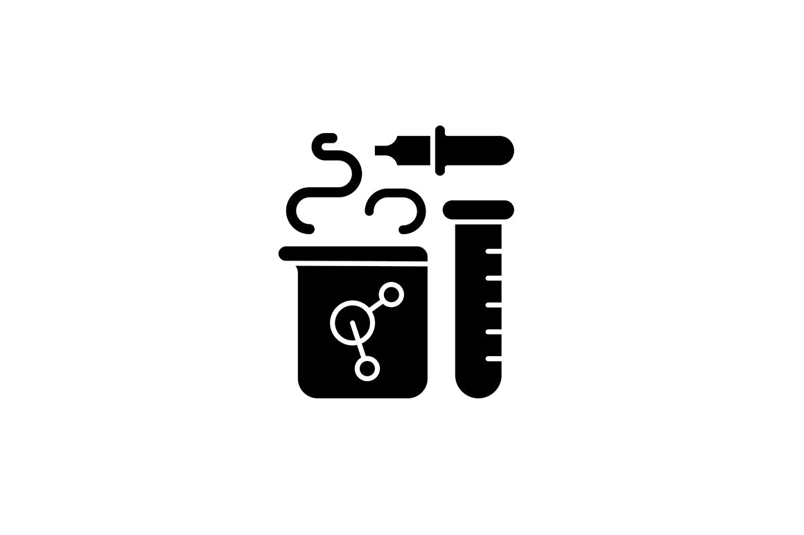 School subjects black glyph icons set on white space