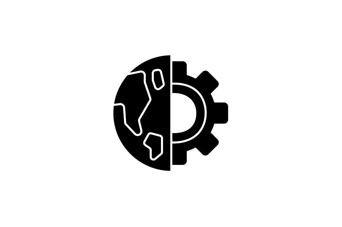 School subjects black glyph icons set on white space