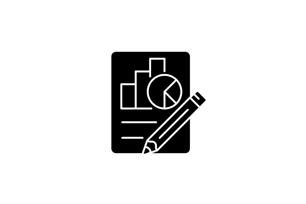 School subjects black glyph icons set on white space