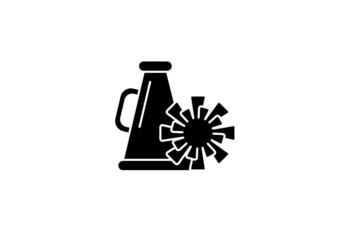School subjects black glyph icons set on white space