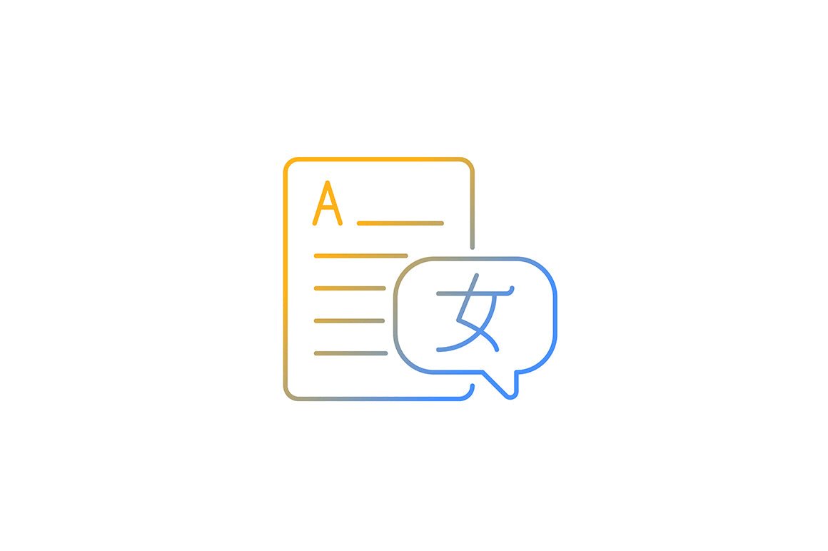School subjects gradient icons set for dark and light mode