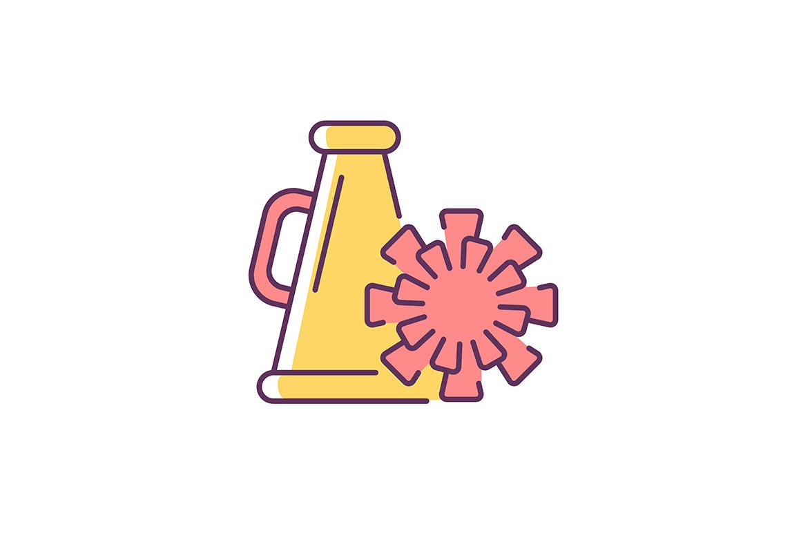 School subjects RGB color icons set