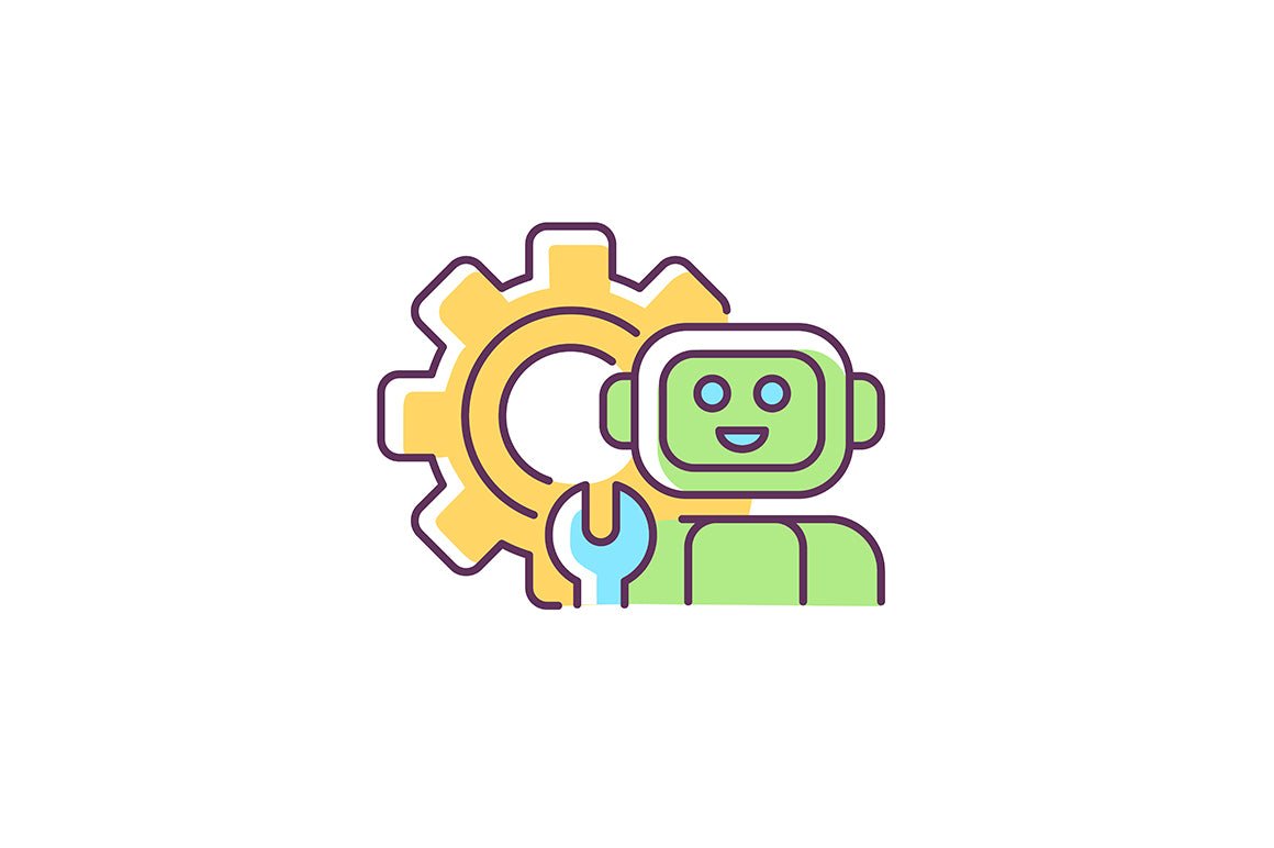 School subjects RGB color icons set
