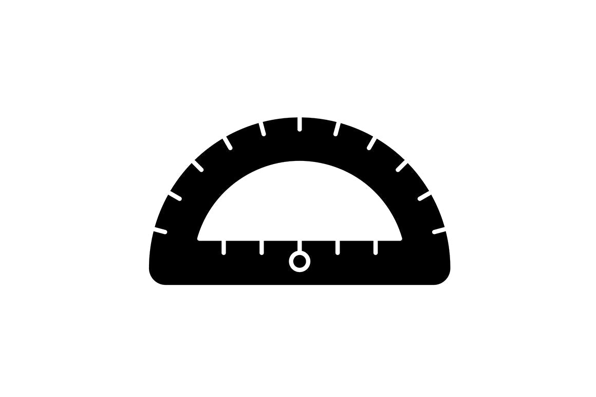 School supplies black glyph icons set on white space