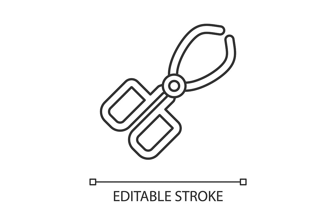 Science Experiment Linear Icons Set