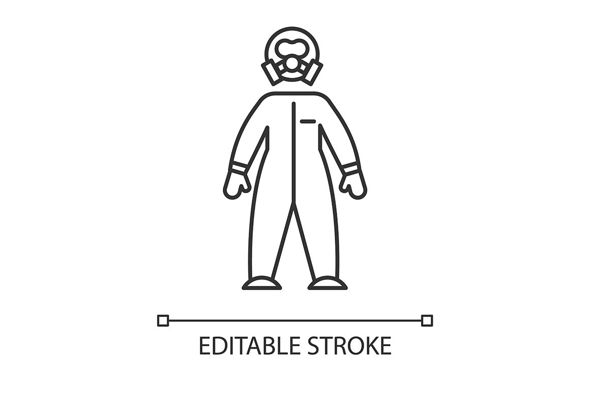 Science Experiment Linear Icons Set