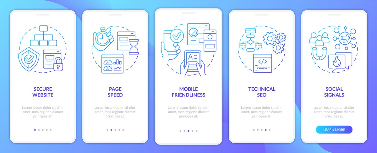 Search engine mobile app screen bundle