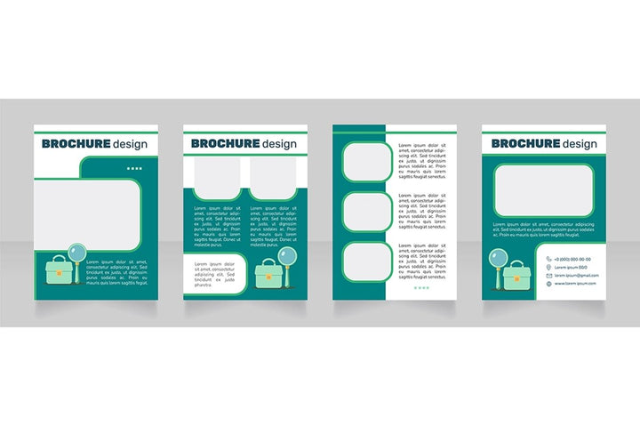 Searching job brochure design bundle