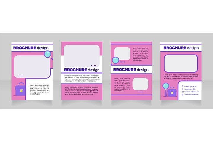 Searching job brochure design bundle