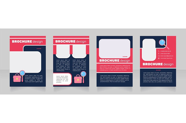 Searching job brochure design bundle