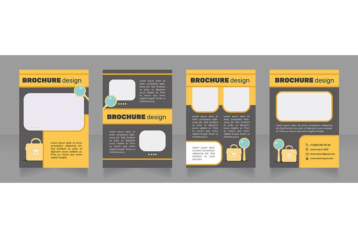 Searching job brochure design bundle