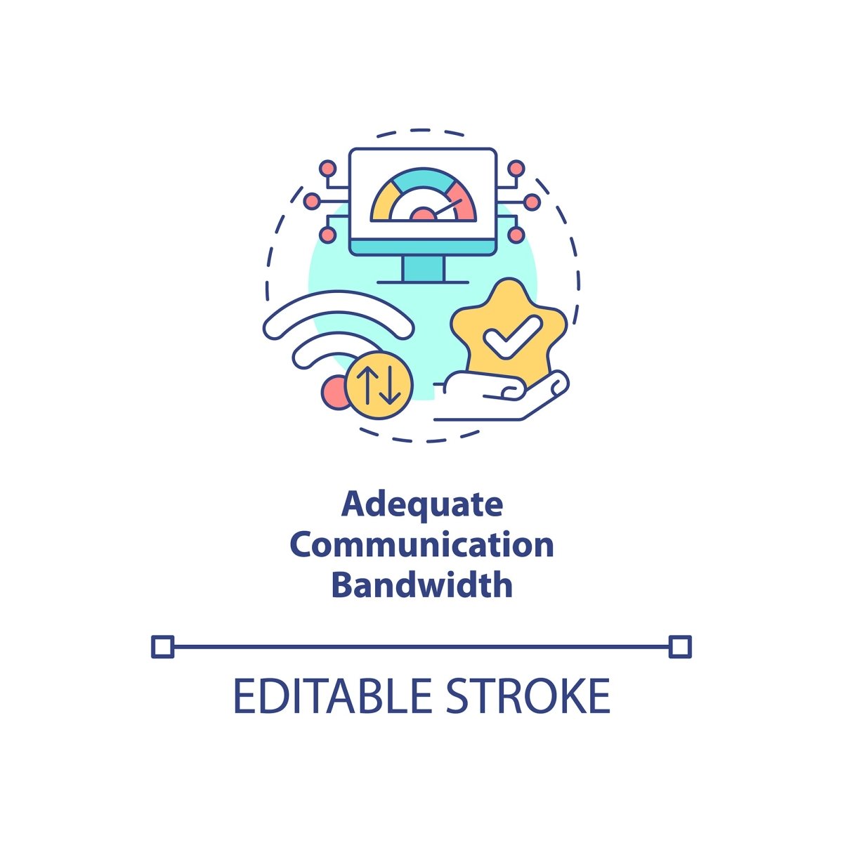 Sensitive information concept icons bundle