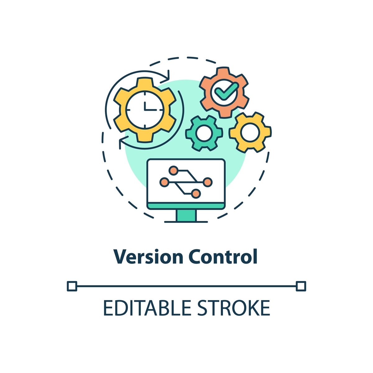 Sensitive information concept icons bundle