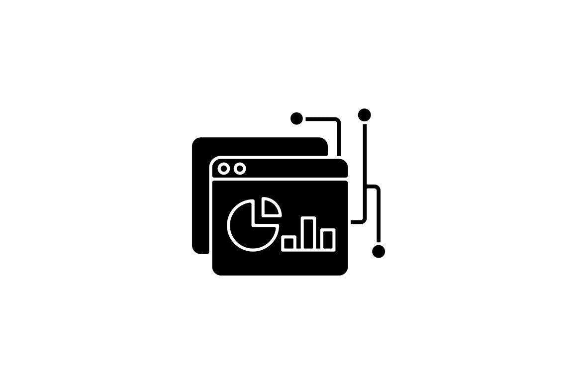 Sensitive information types black glyph icons set on white space
