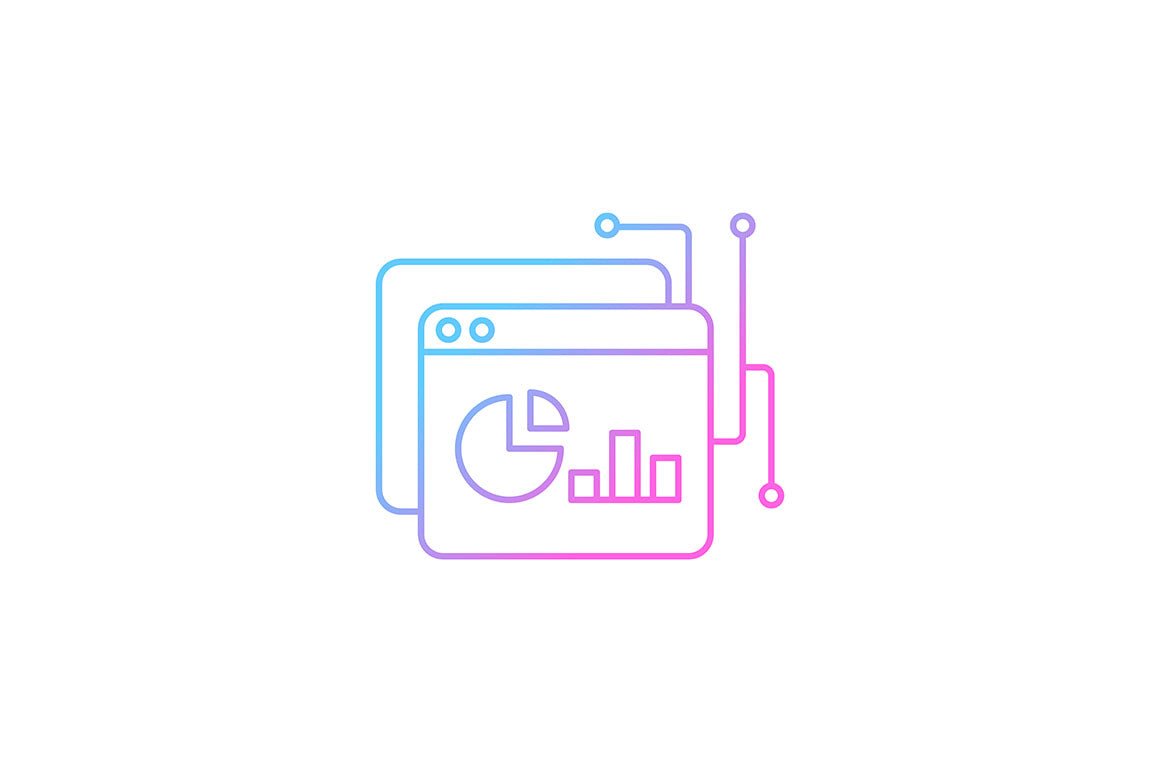 Sensitive information types gradient icons set for dark and light mode