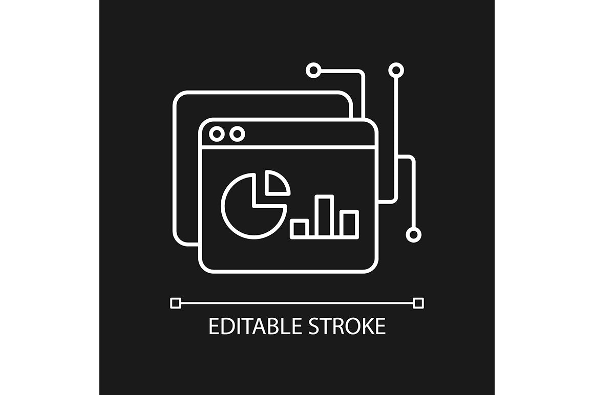 Sensitive information types linear icons set for dark and light mode