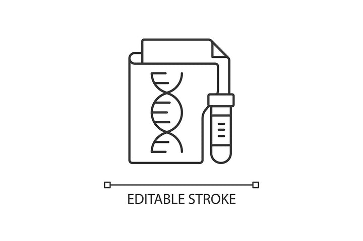 Sensitive information types linear icons set for dark and light mode