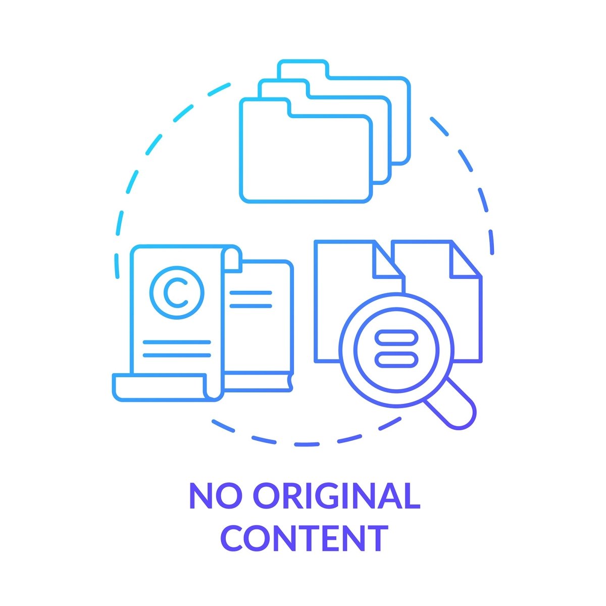 SEO optimization concept icons bundle