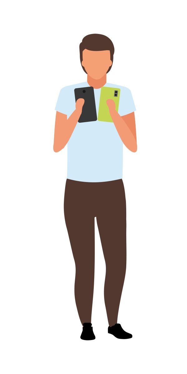 Shopping flat concept illustration set
