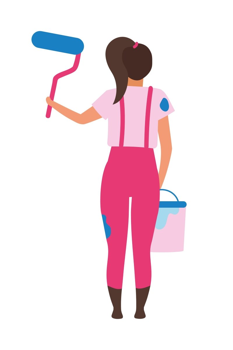 Shopping flat concept illustration set