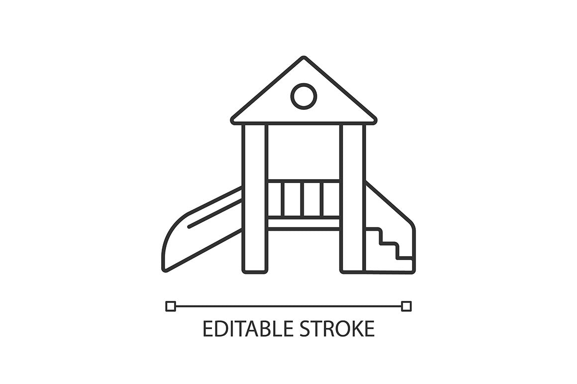 Shopping mall categories pixel perfect linear icons set