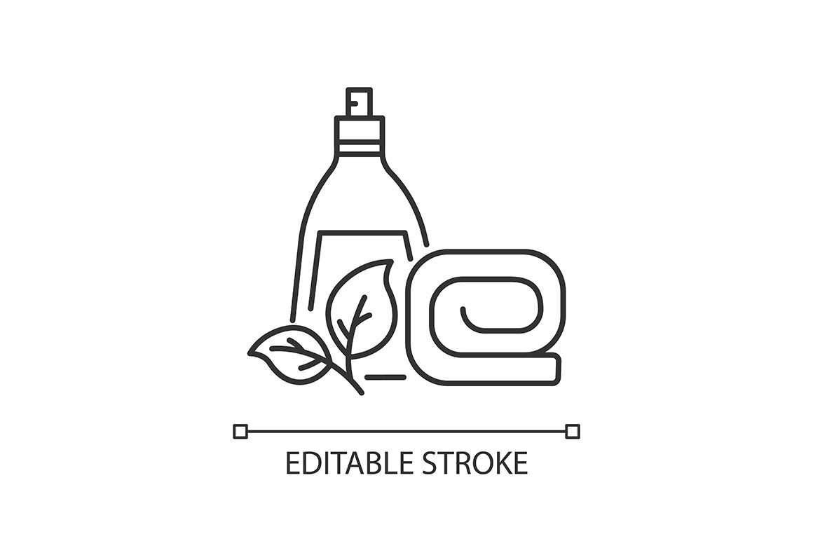 Shopping mall categories pixel perfect linear icons set