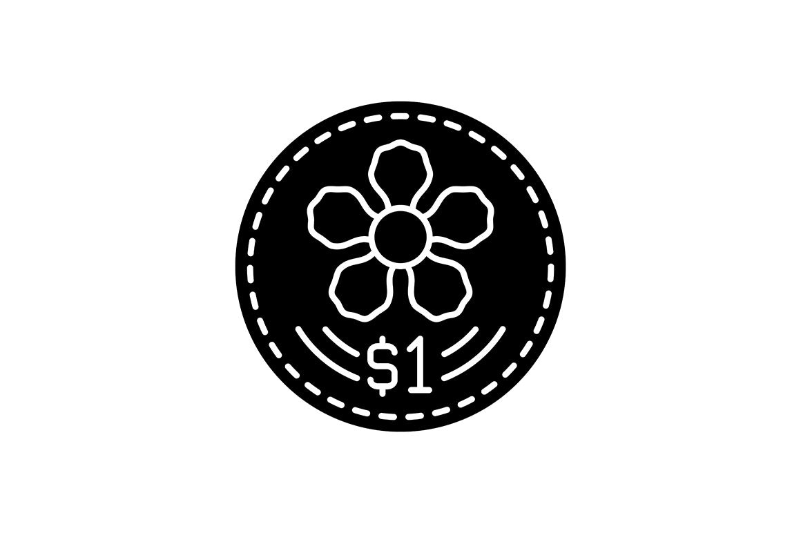 Singapore national symbols black glyph icons set