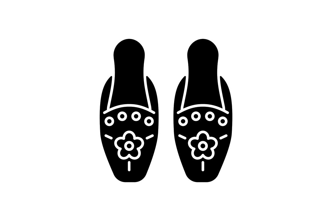 Singapore national symbols black glyph icons set