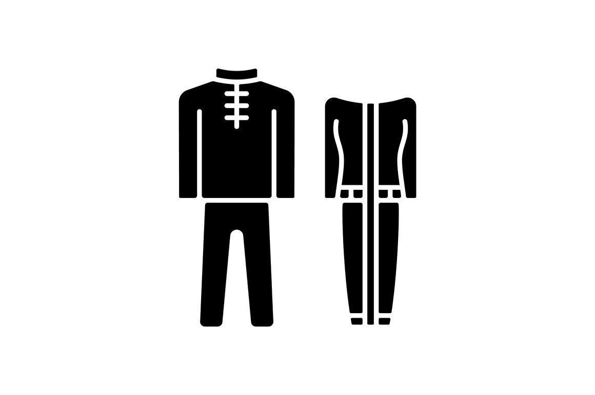 Singapore national symbols black glyph icons set