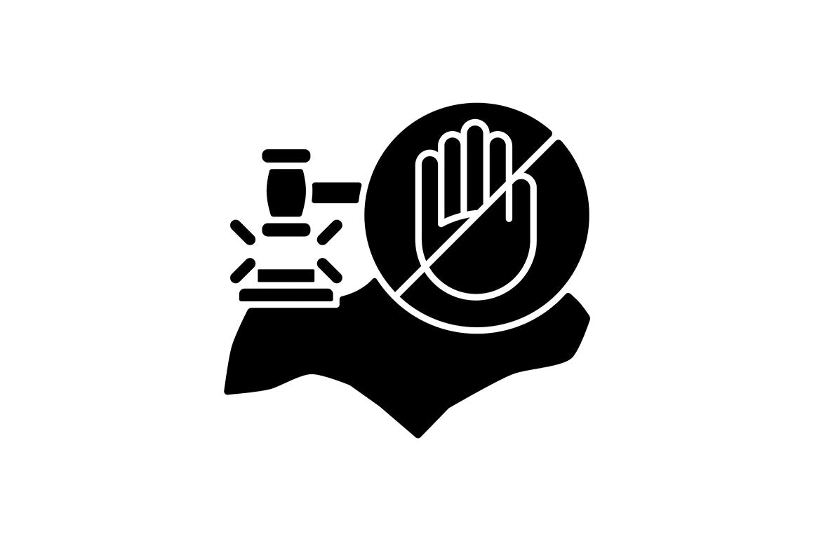 Singapore national symbols black glyph icons set