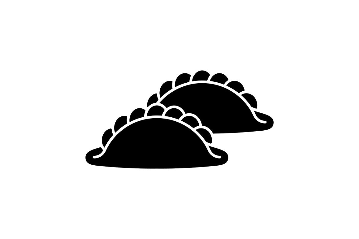 Singapore national symbols black glyph icons set