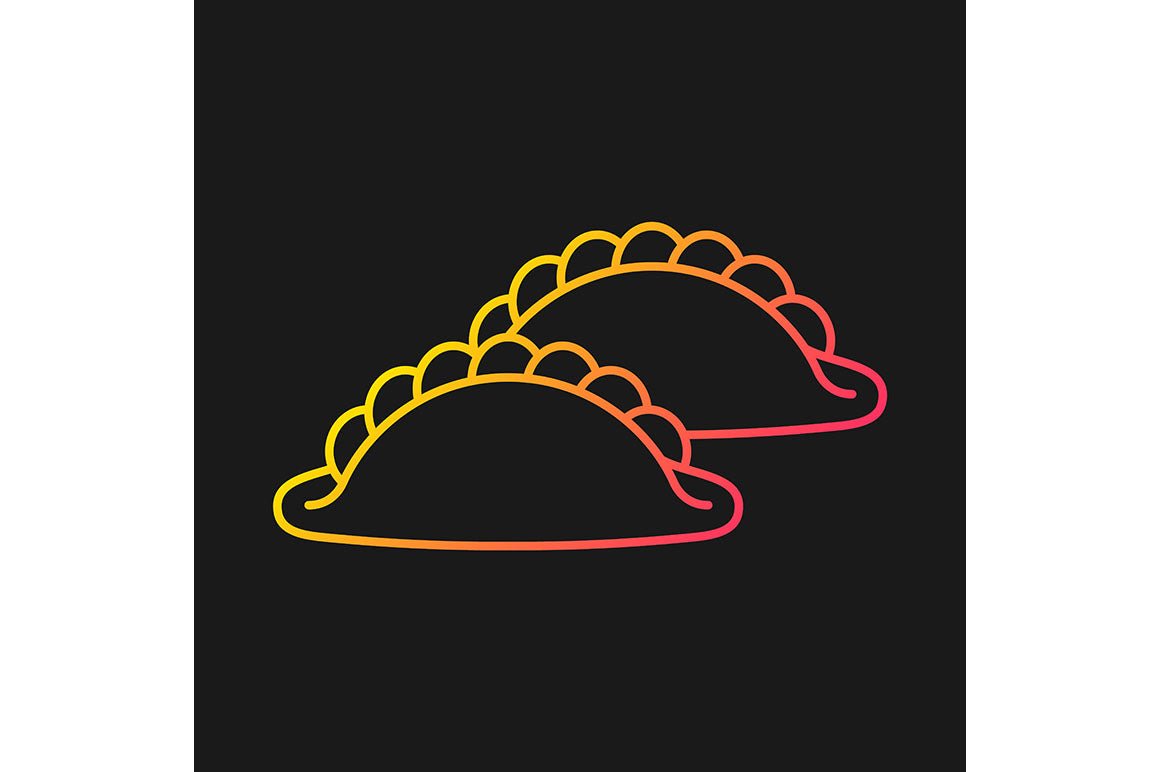 Singapore national symbols gradient icons set for dark and light mode