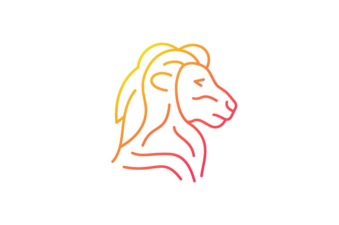 Singapore national symbols gradient icons set for dark and light mode