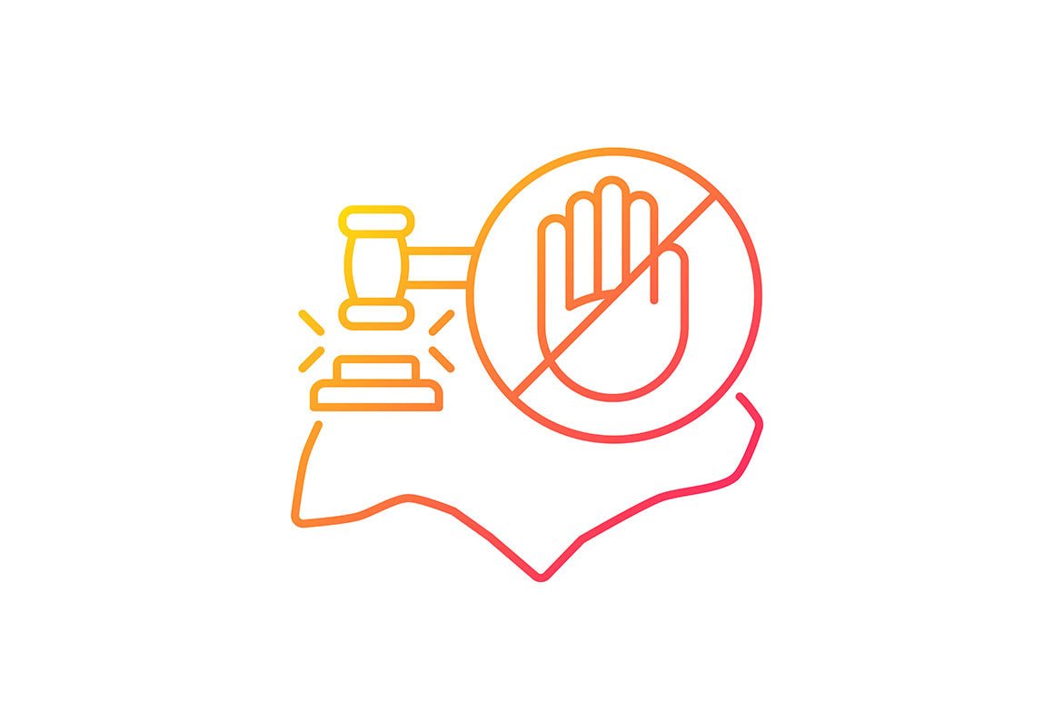 Singapore national symbols gradient icons set for dark and light mode
