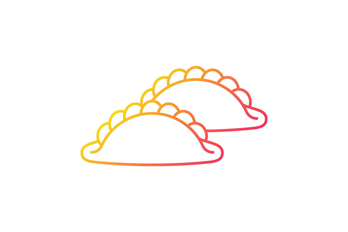 Singapore national symbols gradient icons set for dark and light mode