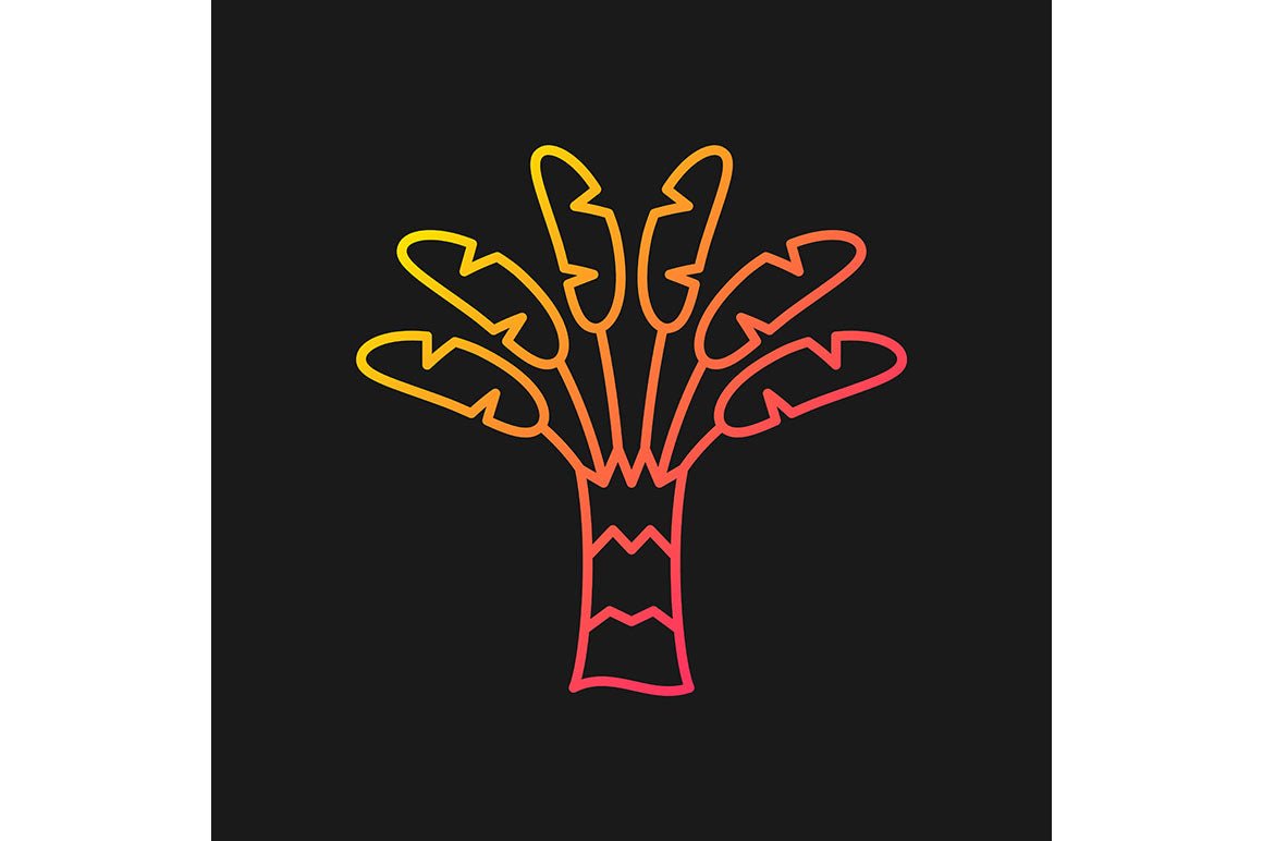 Singapore national symbols gradient icons set for dark and light mode