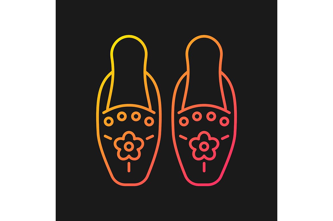 Singapore national symbols gradient icons set for dark and light mode