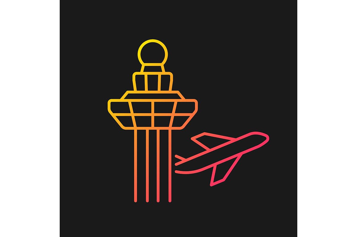 Singapore national symbols gradient icons set for dark and light mode