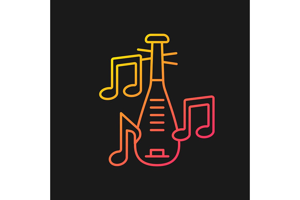 Singapore national symbols gradient icons set for dark and light mode