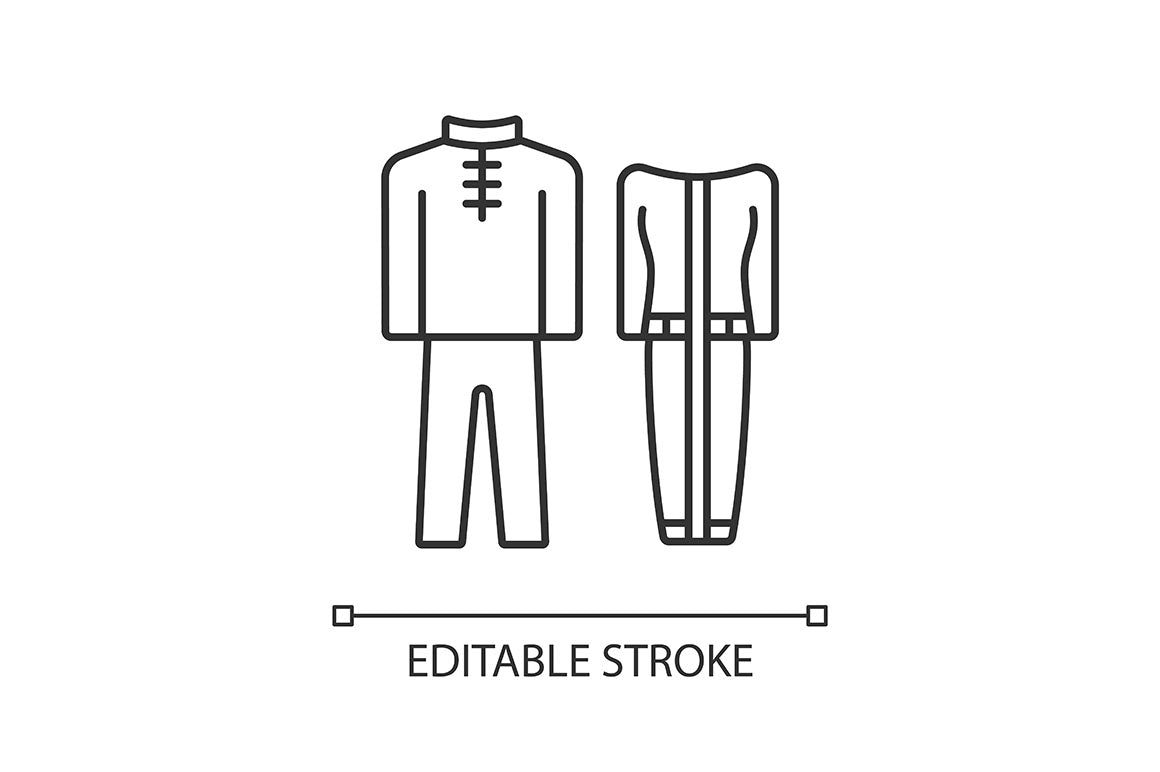 Singapore national symbols linear icons set for dark and light mode