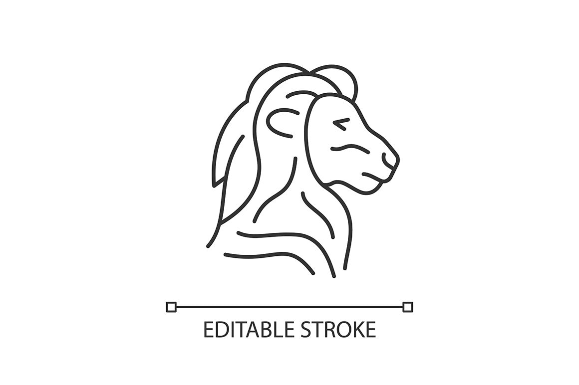 Singapore national symbols linear icons set for dark and light mode